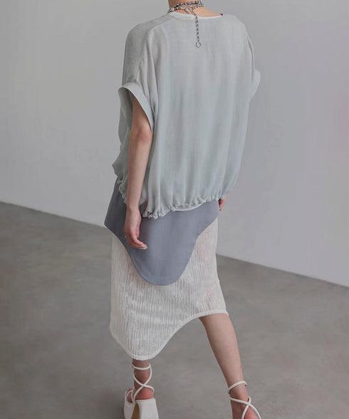 Square Sleeve Blouse